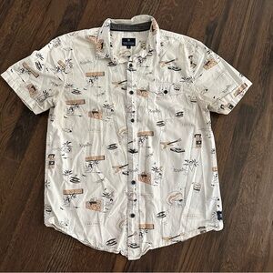 Roark revival mens short sleeve button down shirt